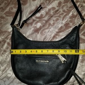 Michael Kors black leather shoulder bag